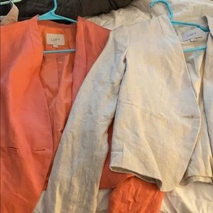 Two Loft linen blazers